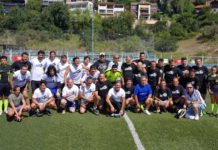 Ni el calor detuvo a artistas, empresarios y deportistas que jugaron el #FulbitoSolidario en Carlos Paz