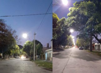 La Av. Vives de B° San Martín Norte y Zumarán ya cuenta con luces LED
