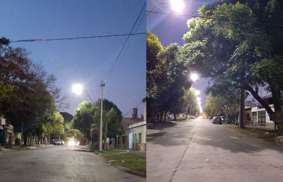La Av. Vives de B° San Martín Norte y Zumarán ya cuenta con luces LED