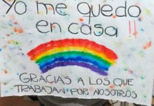 Alumnos del Provincia de Misiones demuestran su apoyo al personal de salud