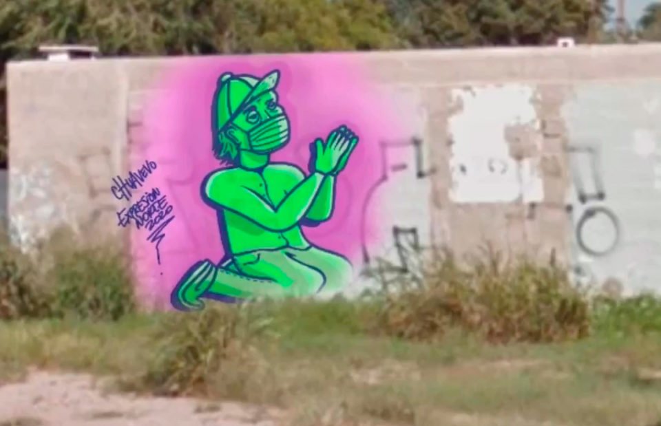 Murales virtuales: “Chuavevo” pinta las paredes de la ciudad sin salir de su casa