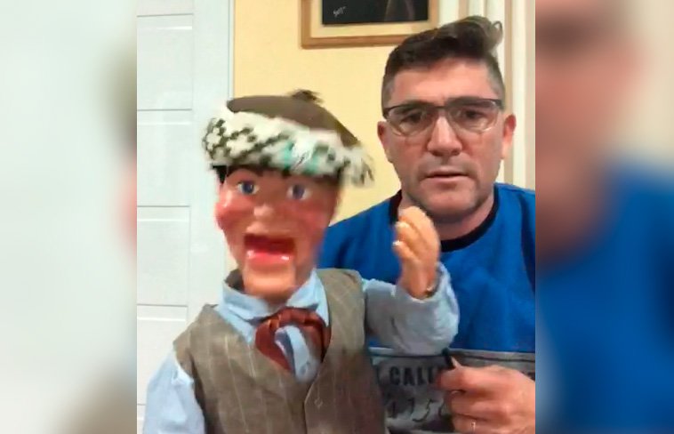 El saludo de Mauro el ventrílocuo y su amigo Pirulo