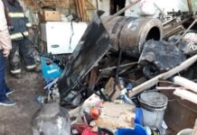 Incendio en la cancha de Huracán de B° La France cerca de la casa de “Taralila”