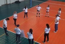 El club Poeta Lugones formó parte de un torneo solidario e internacional de Minivoley y Sub 12