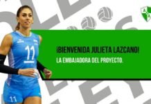 Julieta Lazcano es la nueva embajadora del proyecto de vóley de Atenas Julieta Lazcano