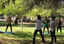 Tai Chi: Dan clases para quitar el estrés en la plaza Poeta Lugones Tai Chi