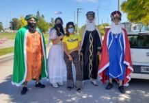 Policía Barrial: Los Reyes Magos regalaron juguetes y golosinas en B° Los Boulevares Anexo