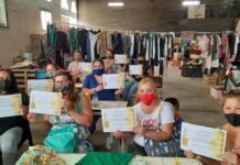 “OMAS”: la organización de mujeres inauguró un taller textil sustentable