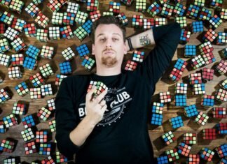 Christian Goñi: el uruguayo que hace murales con cubos rubik Christian Goñi