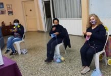 Se realizó la jornada de tejido en la Parroquia San Fermín de B° Los Paraísos