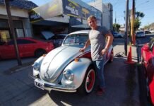 Por las calles de zona norte, transita un “Herbie cordobés” Herbie