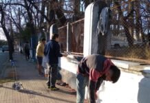 El centro vecinal de barrio San Martín realizó trabajos de pintura y limpieza en el espacio de “Los Tanques”