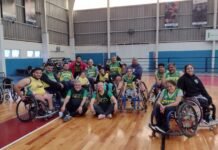El básquet adaptado del club Poeta Lugones participó de un encuentro en Alta Gracia