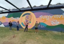 El colectivo cultural “Hace Pintar” realizó cursos de muralismo e intervenciones artísticas en el centro vecinal de B° Providencia