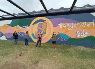 El colectivo cultural “Hace Pintar” realizó cursos de muralismo e intervenciones artísticas en el centro vecinal de B° Providencia