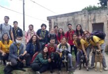El grupo scout Juan XXIII realizó donaciones y limpieza en el refugio Milagros Perrunos