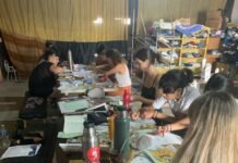 Mujeres y diversidades elaboraron carteles urbanos en el Espacio Cultural San Martín