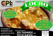 Este domingo se realizará una venta de locro a beneficio del Club Poeta Lugones