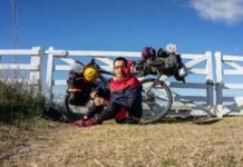 Maximiliano Zurita: el cicloviajero bonaerense que quiere unir Córdoba y Chilecito Cicloviajero