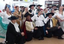 El grupo “Añoranzas del pasado”, de B° Poeta Lugones, participó del encuentro de folklore Cosquín 2022