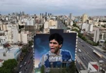 Homenaje a Maradona: “Para el más grande del mundo, el mural más grande del mundo” Maradona