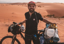 “Viajá con cabeza”, la aventura del cordobés que viaja en Bici a Qatar Qatar