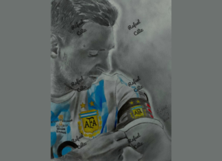 Rafa Celiz: el dibujante de Villa Unión se quedó sin trabajo y empezó a vender su arte para vivir Rafa Celiz