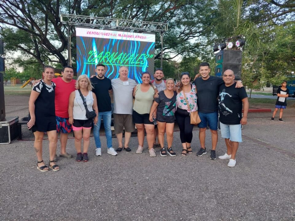 La nueva comisión del Centro Vecinal Márques Anexo realizó el Carnaval 2023 para los vecinos