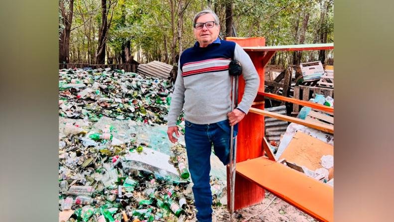 Sufrió un accidente laboral, perdió una pierna y años después creó una empresa de reciclaje