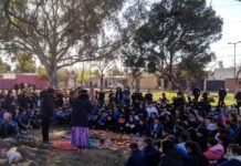 Alumnos del Instituto Juvenilia participaron en la “Celebración de la Pachamama”