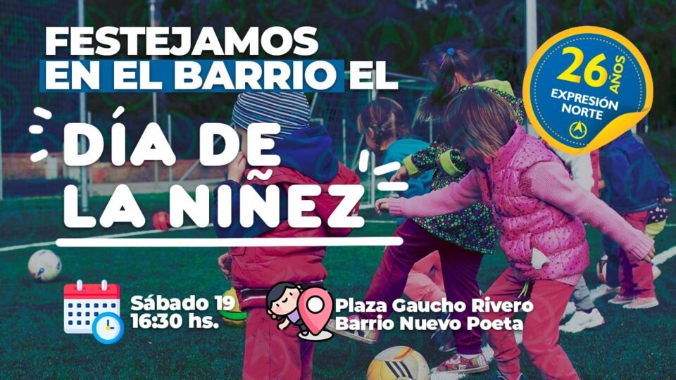 Este sábado festejamos nuestro aniversario junto a los niños en la Plaza Gaucho Rivero