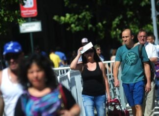 Durante la jornada, la temperatura superó los 30 grados y en algunas provincias trepó a 38