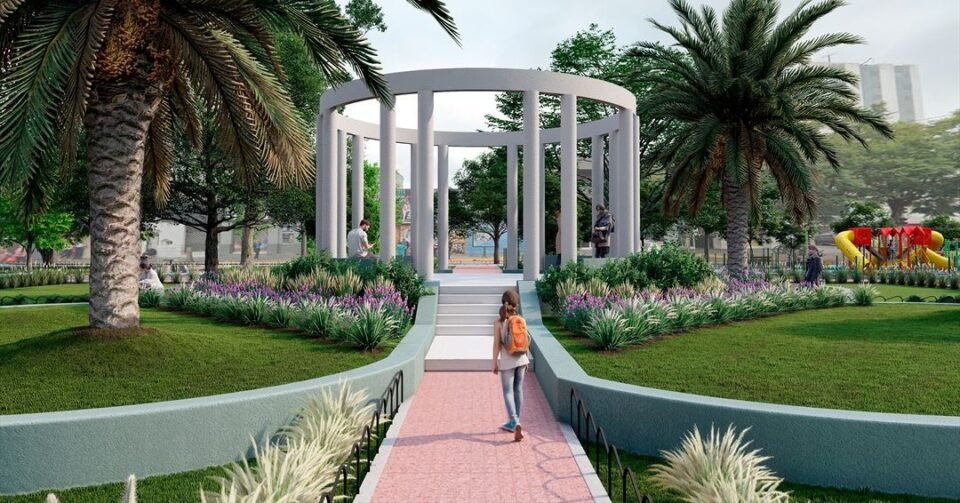 Así será la nueva Plaza Rafael Núñez: el renovado pulmón para los vecinos de B° San Martín
