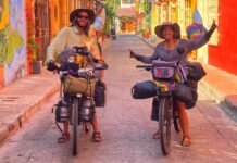 Desde hace 3 años, una pareja recorre Sudamérica en Bicicleta