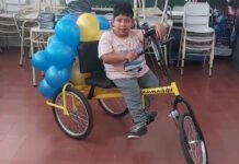 El pequeño Lucas no puede caminar y recuperó su Tricicleta que había sido robada