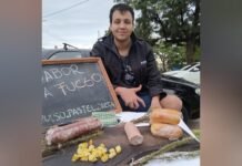 Tiziano tiene autismo y celebra el “Día del Trabajador” con su emprendimiento de ahumados caseros