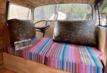 “La Combineta”, una propuesta para pasar la noche en una Combi restaurada