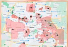 “Corré por tu vida”, el mapa de las zonas rojas de Córdoba
