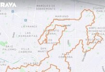 Recorrió 44 kilómetros para formar la figura de un corredor en la ciudad de Córdoba