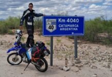 Mariano Leal, el aventurero que sueña con llegar a Alaska en moto