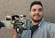 Arte sobre ruedas: la increíble colección de autos a escala hechos con chatarra