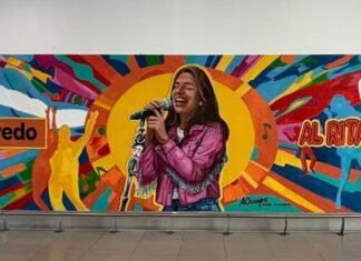 Euge Quevedo ya tiene su Mural en el Aeropuerto de Córdoba