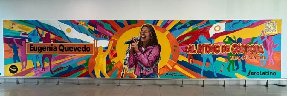 Euge Quevedo ya tiene su Mural en el Aeropuerto de Córdoba