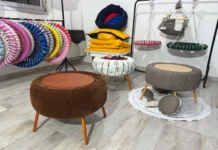 De una hamaca casera a un emprendimiento familiar con telas y neumáticos reciclados