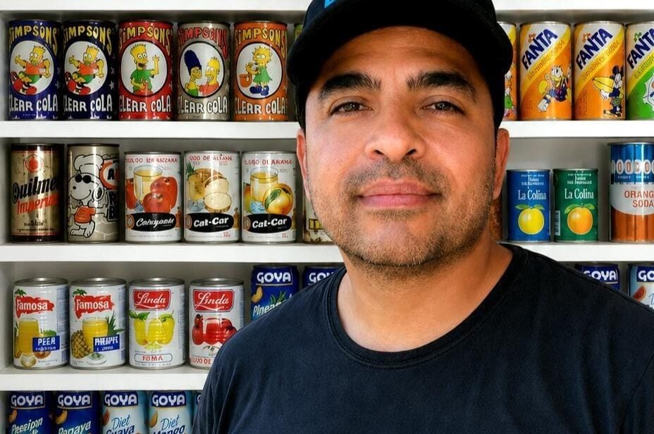 Marcos Veliz y la pasión por las latas: coleccionar como forma de vida